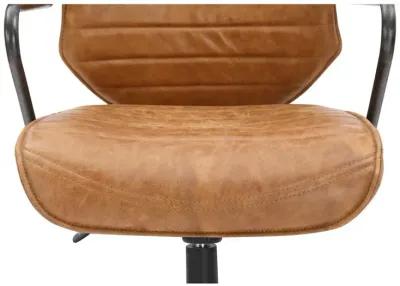 Luxury Executive Cognac Leather Office Chair, Belen Kox