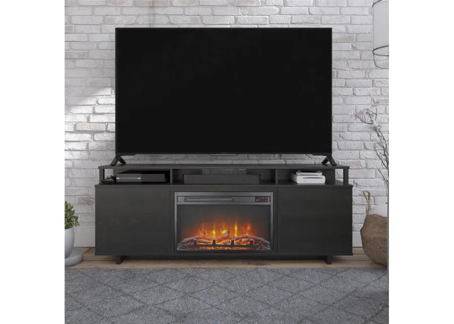 Mason Fireplace Space Heater TV Stand for TVs up to 65"