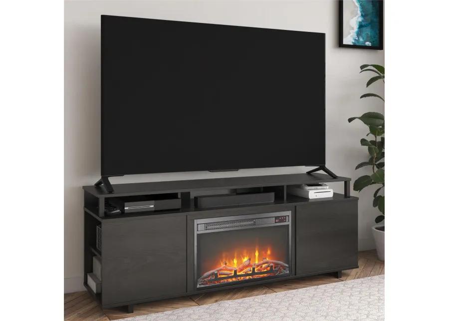 Mason Fireplace Space Heater TV Stand for TVs up to 65"