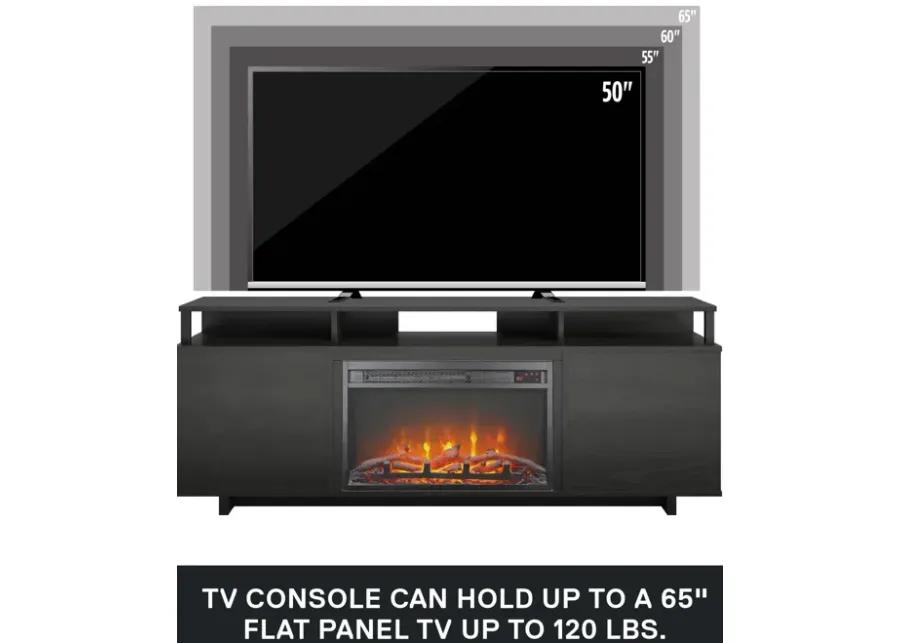 Mason Fireplace Space Heater TV Stand for TVs up to 65"