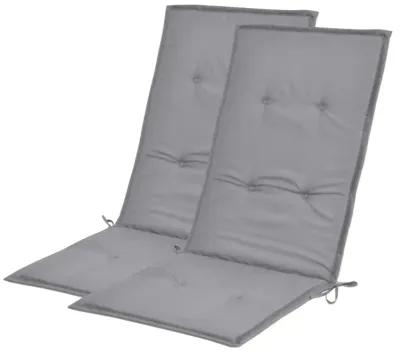 vidaXL Garden Chair Cushions 2 pcs Gray 47.2"x19.7"x1.18"