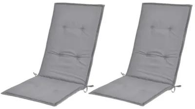 vidaXL Garden Chair Cushions 2 pcs Gray 47.2"x19.7"x1.18"