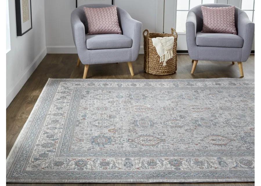 Marquette 3761F Taupe/Silver/Blue 2'8" x 12' Rug