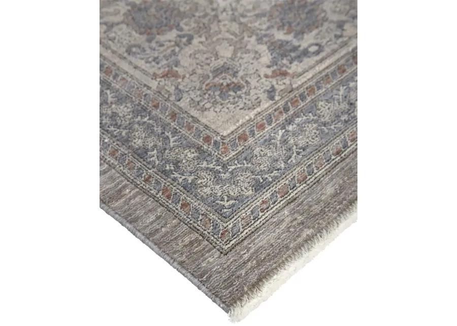 Marquette 3761F Taupe/Silver/Blue 2'8" x 12' Rug