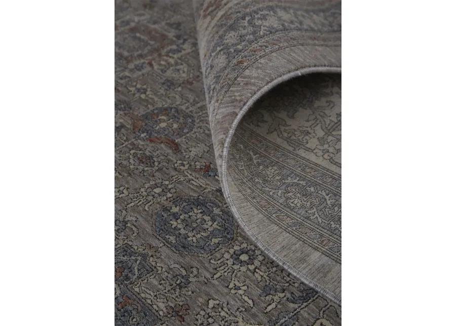 Marquette 3761F Taupe/Silver/Blue 2'8" x 12' Rug