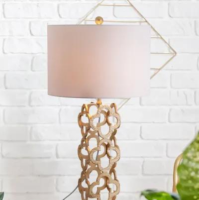 Oliver Metal Quatrefoil LED Table Lamp