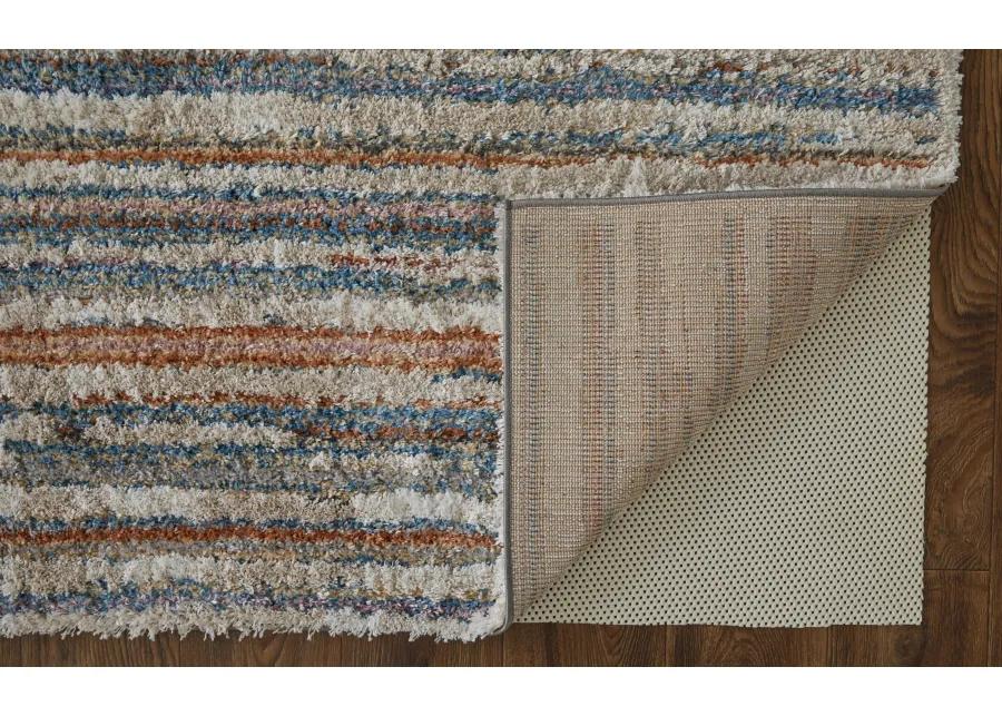 Mynka 39IEF Ivory/Blue/Orange 7'11" x 10' Rug