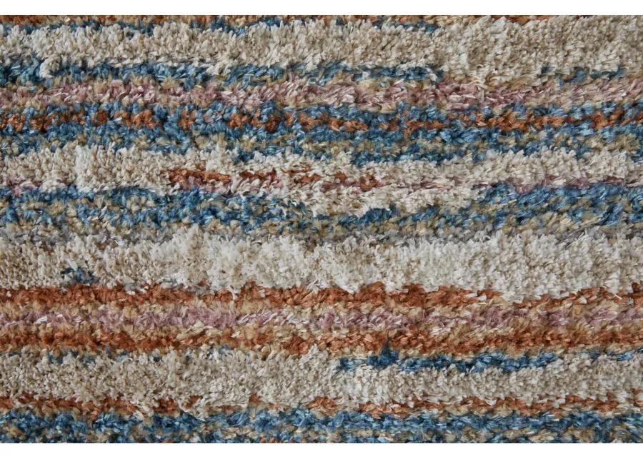 Mynka 39IEF Ivory/Blue/Orange 7'11" x 10' Rug