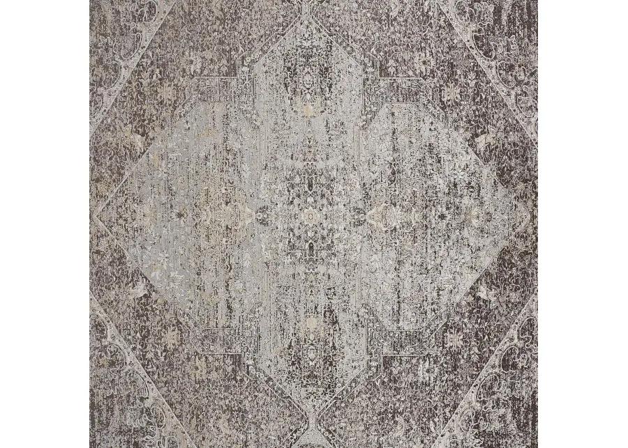 Sarrant 3963F Gray/Silver/Ivory 2'8" x 10' Rug