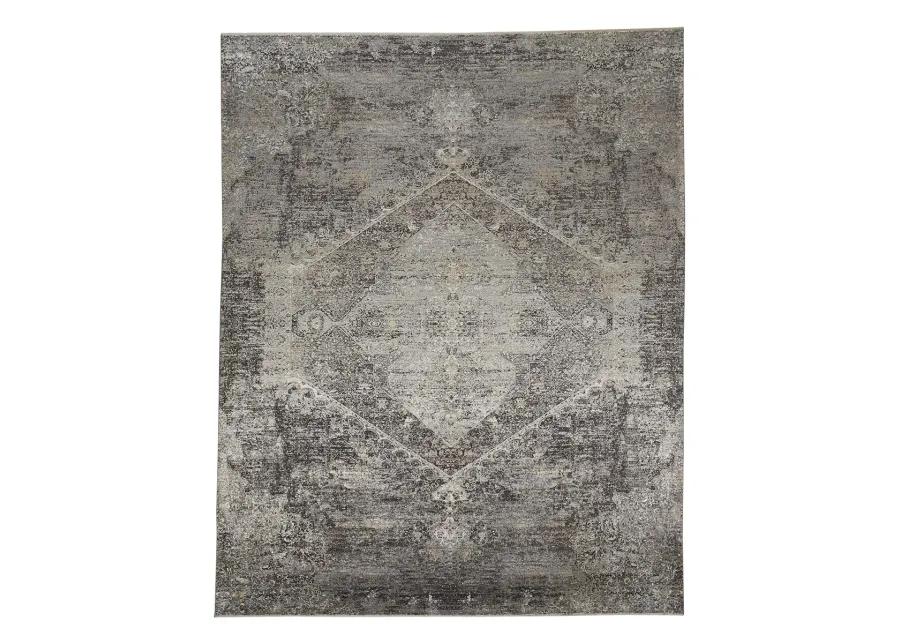 Sarrant 3963F Gray/Silver/Ivory 2'8" x 10' Rug