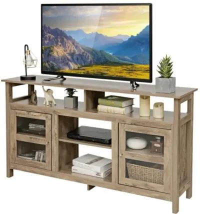 TV Stand Entertainment Console Center with 2 Cabinets