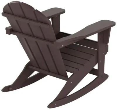 WestinTrends Classic Outdoor Patio Rocking Adirondack Chair (Set of 2)