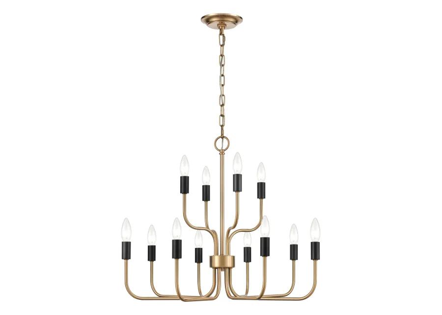 Epping Avenue 24'' Wide 12-Light Chandelier