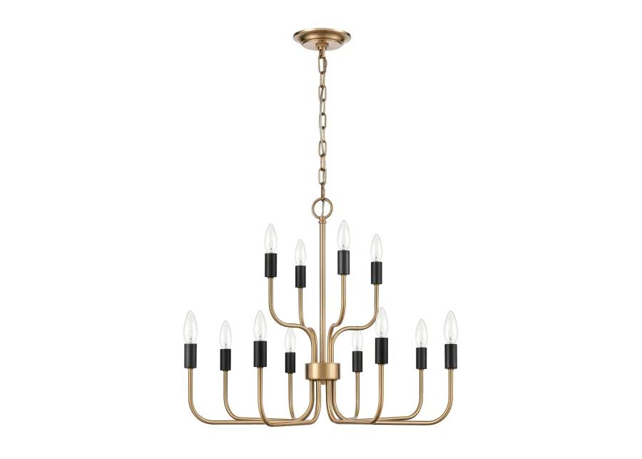 Epping Avenue 24'' Wide 12-Light Chandelier