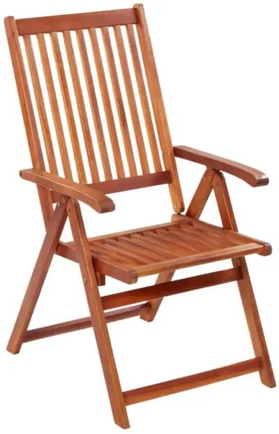 vidaXL Folding Patio Chairs 4 pcs Solid Acacia Wood