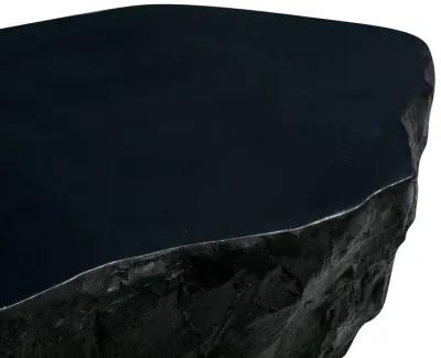 Crag Black Concrete Coffee Table