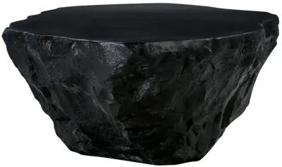 Crag Black Concrete Coffee Table