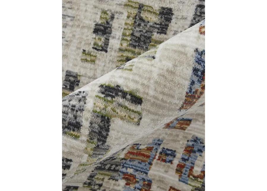 Sonora 39NVF 5' x 7'6" Ivory/Green/Blue Rug