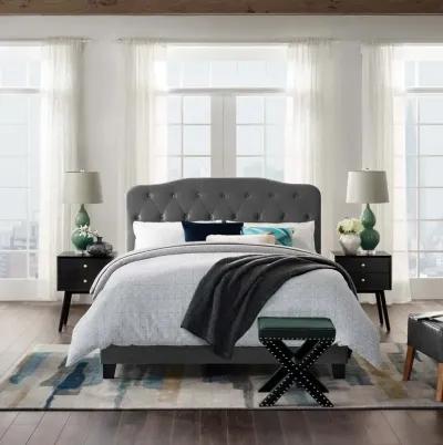 Modway - Amelia King Performance Velvet Bed Gray