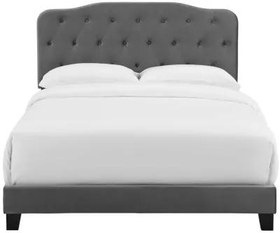 Modway - Amelia King Performance Velvet Bed Gray