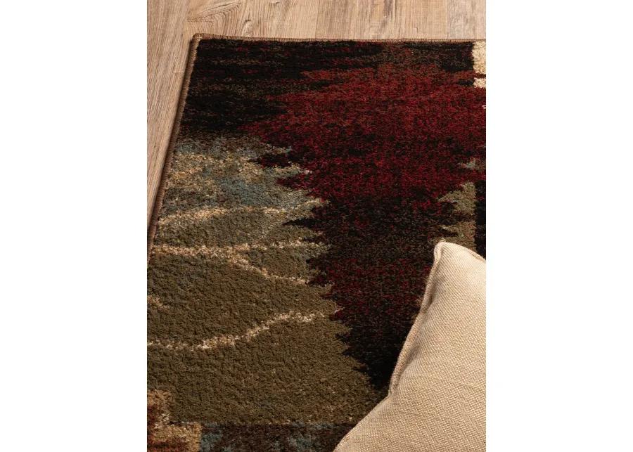 Woodlands 6'7" x 9'2" Brown Rug