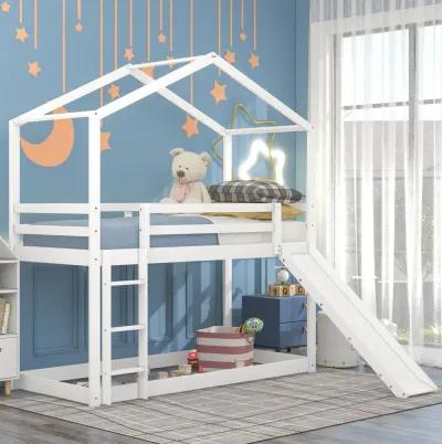 Merax Bunk Bed with Slide and Ladder