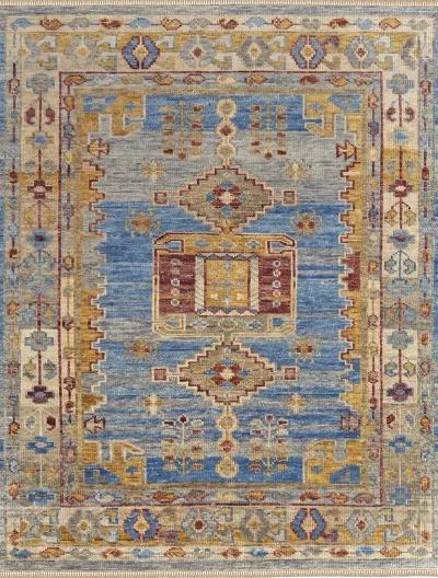 Fillmore 6944F 4' x 6' Blue/Yellow/Red Rug