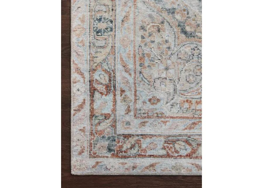 Lenna LEA02 Ocean/Apricot 8'6" x 11'6" Rug