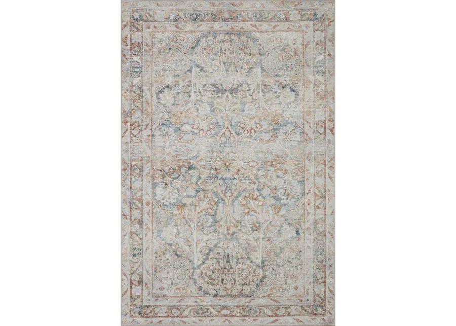 Lenna LEA02 Ocean/Apricot 8'6" x 11'6" Rug