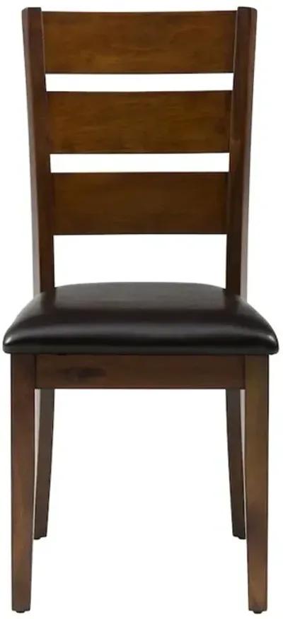 Jofran Plantation Five Piece Dining Set - Table with Four Faux Leather Chairs