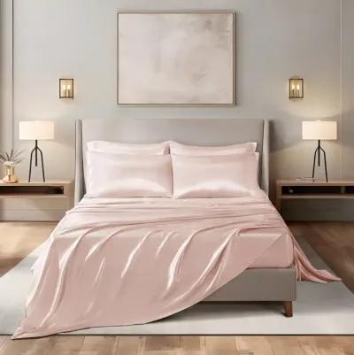 Gracie Mills Coralie 6-Piece Wrinkle-free Satin Sheet Set