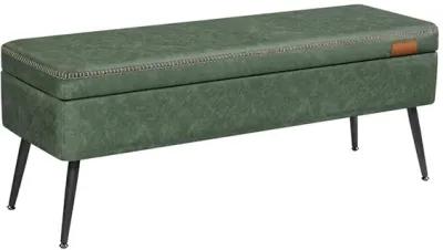 Storage Ottoman Bench with Steel Legs