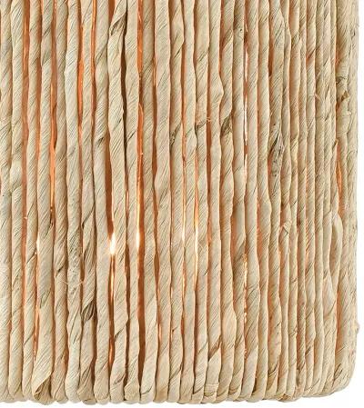 Abaca 13" 2-Light Sconce in Light Brown