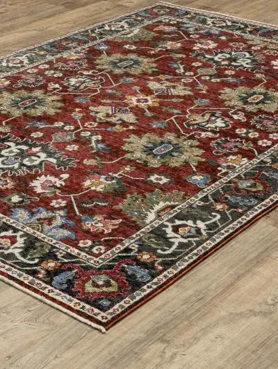 Hastings 9'10" x 12'10" Red Rug