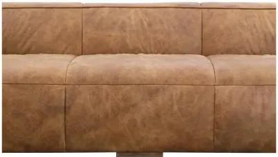 Bolton Cappuccino Top-Grain Leather Sofa, Belen Kox