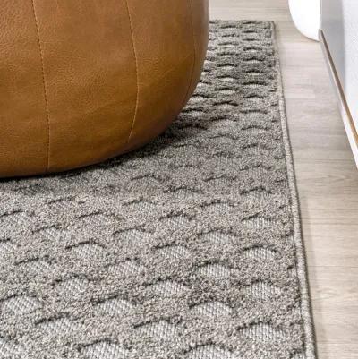 Rabat High-Low Pile Mini Diamond Trellis Area Rug