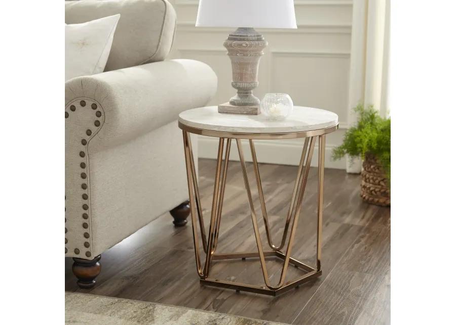 Bideford  Marble End Table