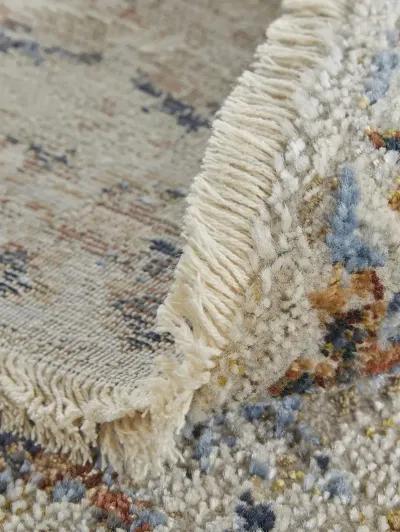 Kaia 39HVF Tan/Ivory/Orange 3' x 8' Rug