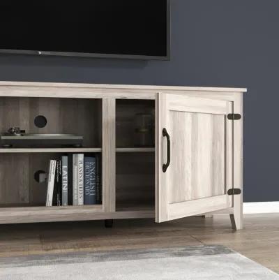 TV Stand Storage Media Console Entertainment Center With Two Doors, Walnut