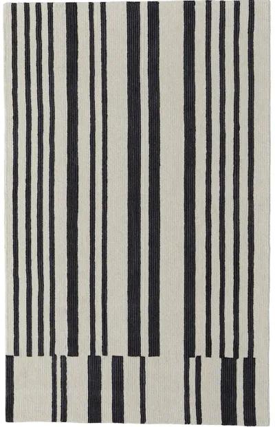 Maguire 8901F Ivory/Black 8' x 10' Rug