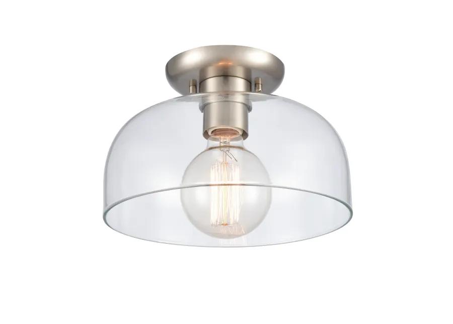 Brewer Silver Semi Flush Mount