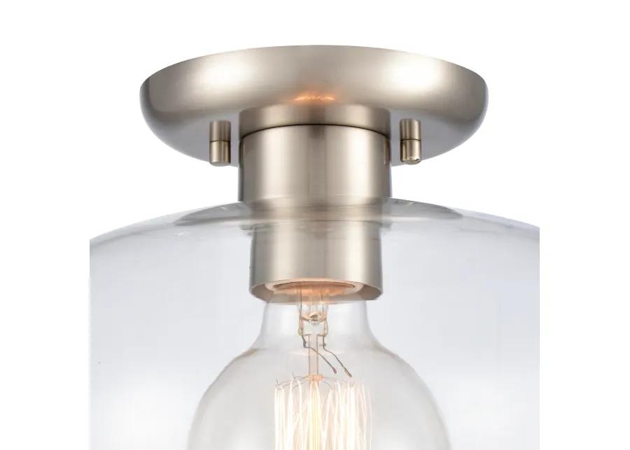 Brewer Silver Semi Flush Mount