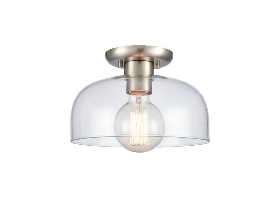 Brewer Silver Semi Flush Mount