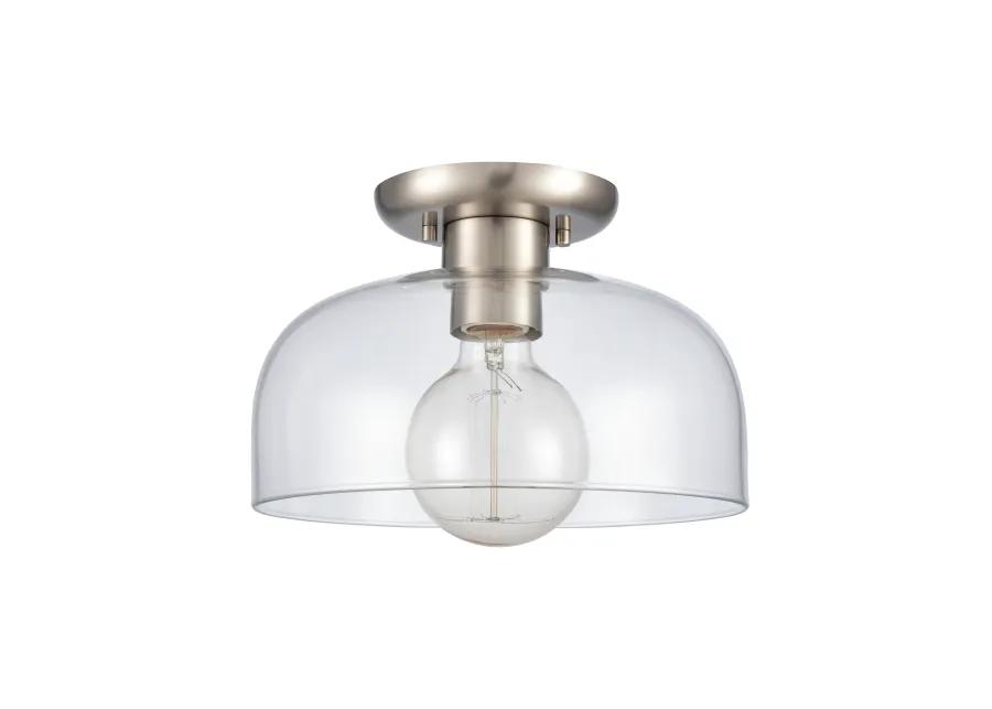 Brewer Silver Semi Flush Mount