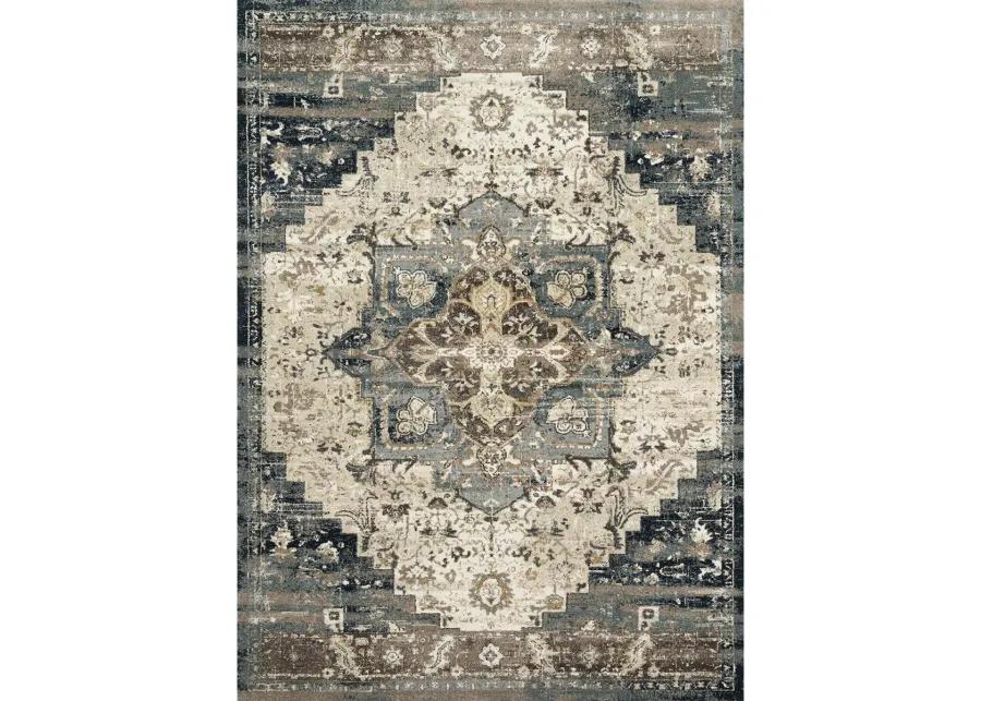 James Taupe/Marine 11'6" x 15' Rug by Magnolia Home by Joanna Gaines