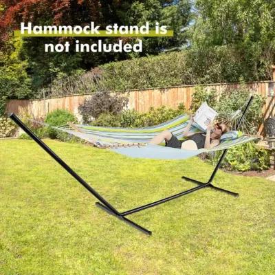 Hivvago Patio Hammock Foldable Portable Swing Chair Bed with Detachable Pillow