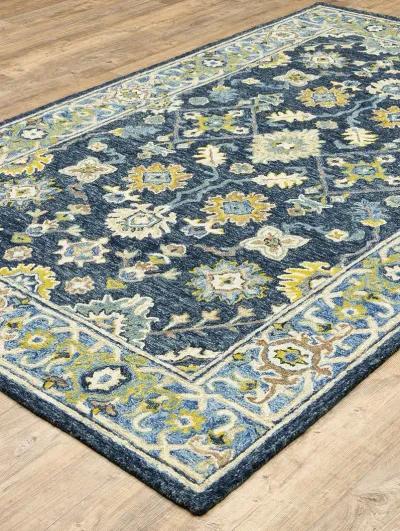 Alfresco 2'6" x 8' Navy Rug