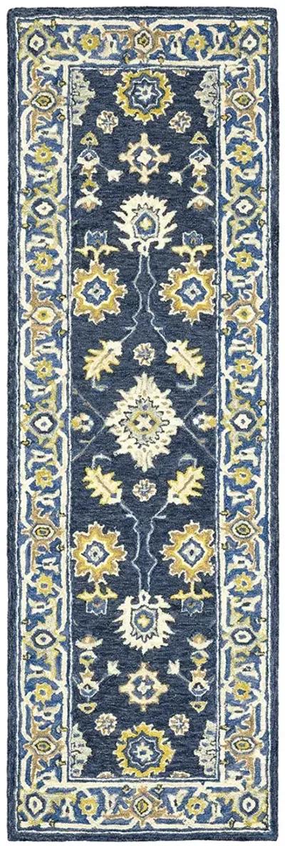 Alfresco 2'6" x 8' Navy Rug