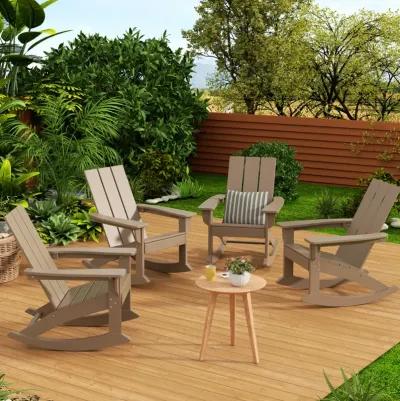 WestinTrends Modern Adirondack Outdoor Rocking Chair (Set of 4)