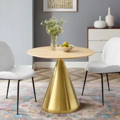 Modway - Tupelo 36" Dining Table Gold Natural